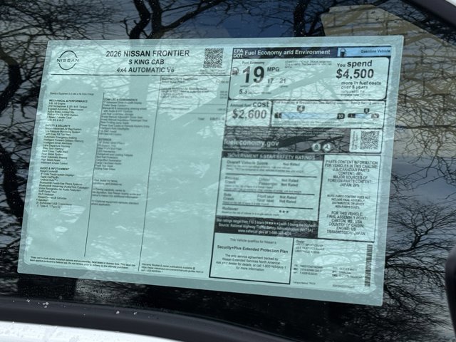 New 2026 Nissan Frontier S image 5
