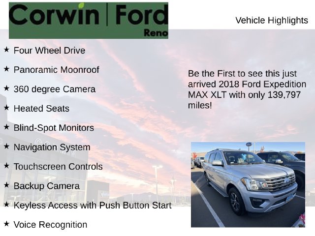 Used 2018 Ford Expedition Max XLT w/ Equipment Group 202A AWD/4WD image 4