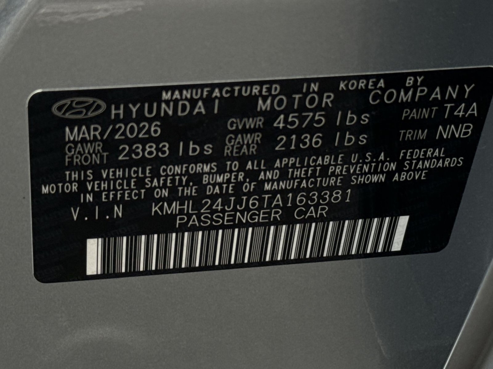Certified 2026 Hyundai Sonata Blue FWD image 28