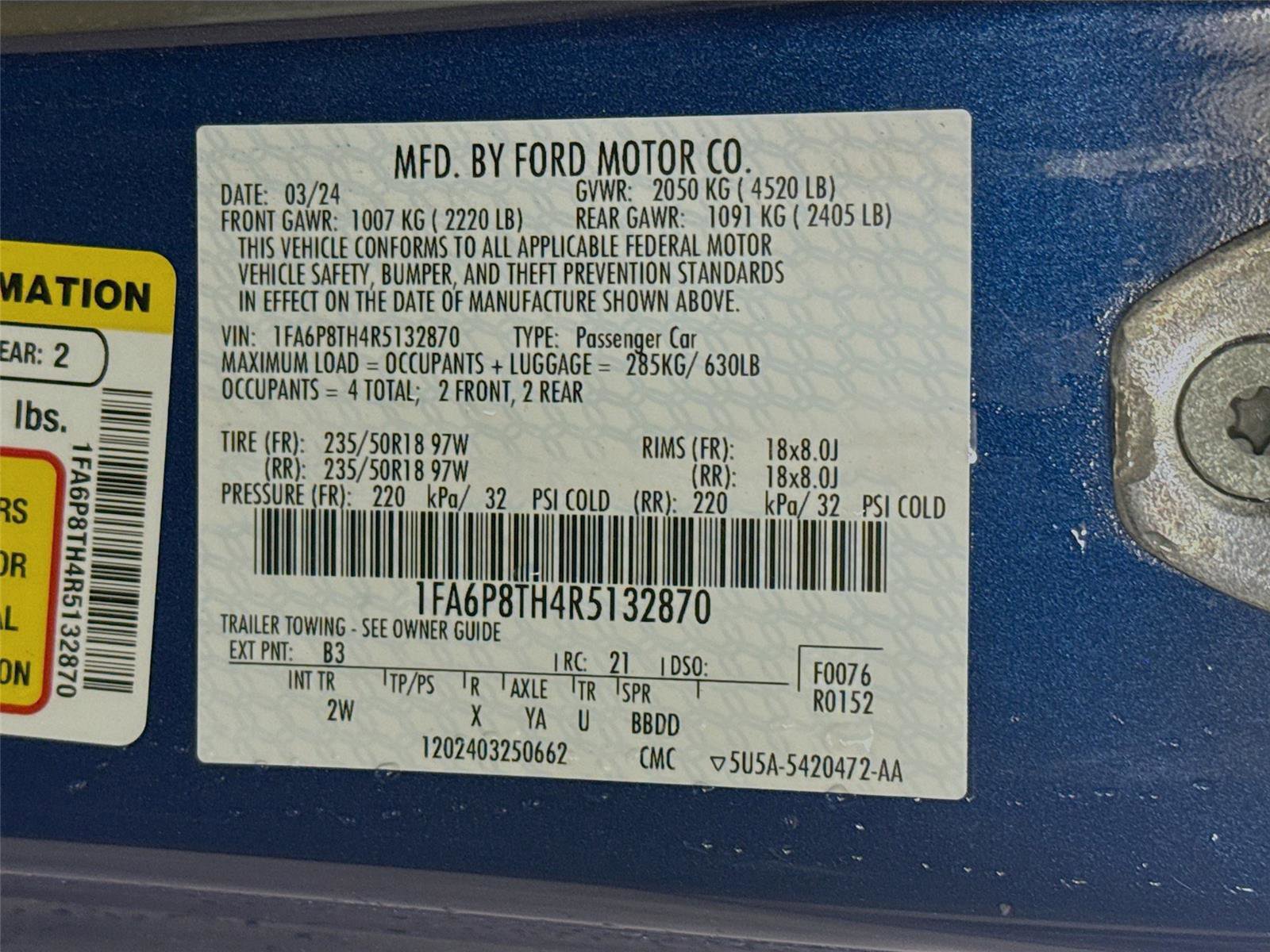 Used 2024 Ford Mustang Coupe image 28