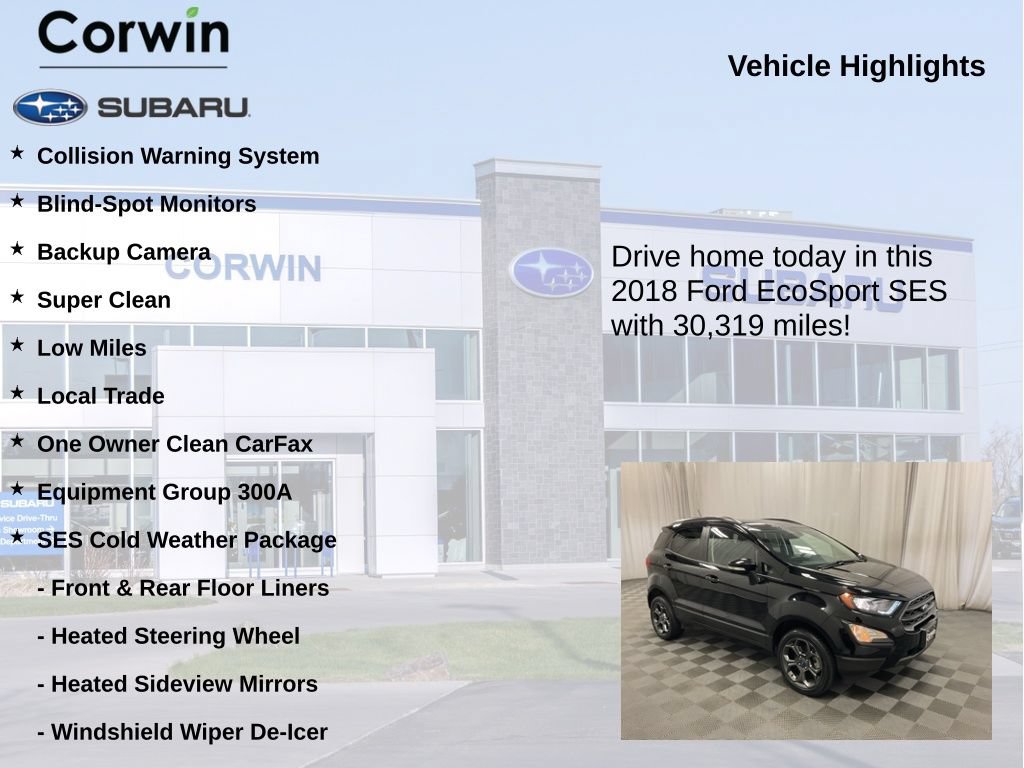 Used 2018 Ford EcoSport SES w/ SES Cold Weather Package AWD/4WD image 6