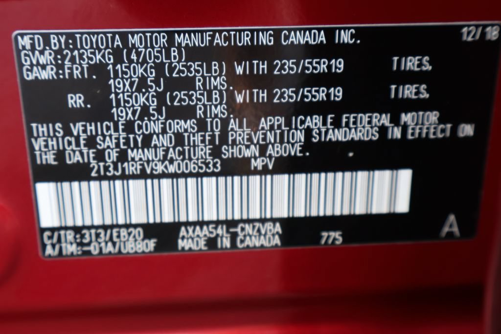 Used 2019 Toyota RAV4 Adventure w/ Advanced Technology Package AWD/4WD image 42