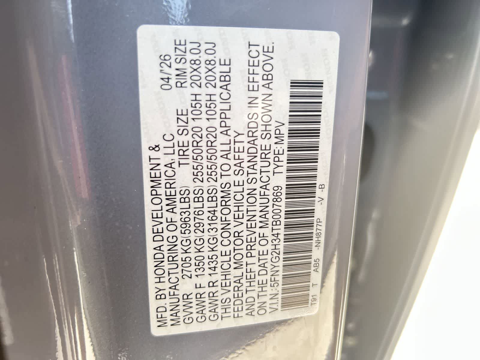 New 2026 Honda Pilot Sport image 2