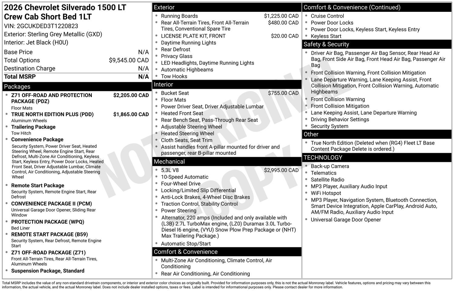 New 2026 Chevrolet Silverado 1500 LT AWD/4WD image 16