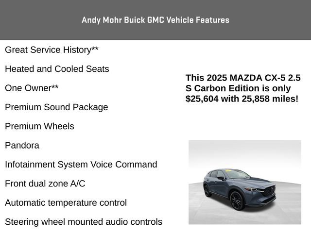 Used 2025 MAZDA CX-5 Carbon Edition image 8
