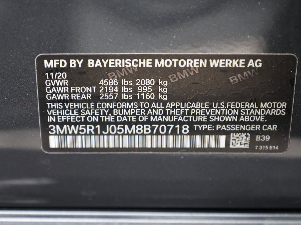 Used 2021 BMW 330i Sedan w/ Convenience Package image 43