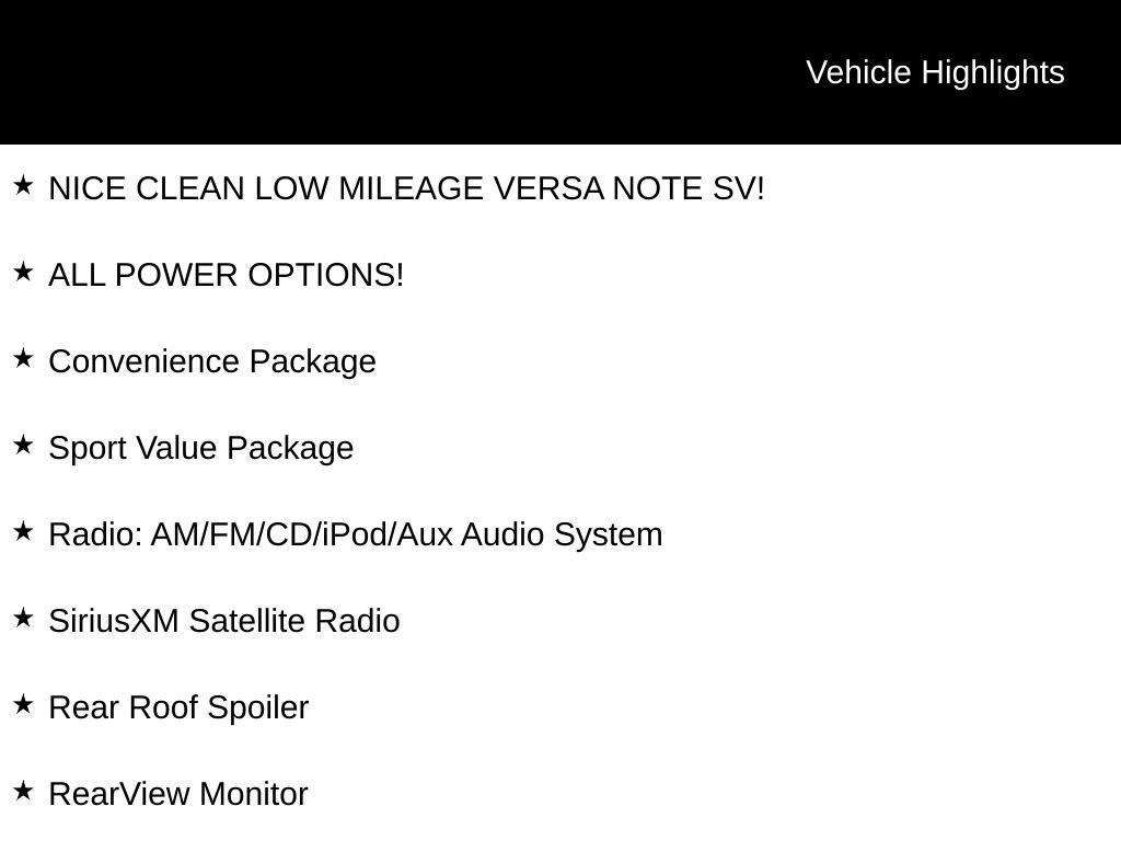 Used 2014 Nissan Versa Note SV FWD image 5