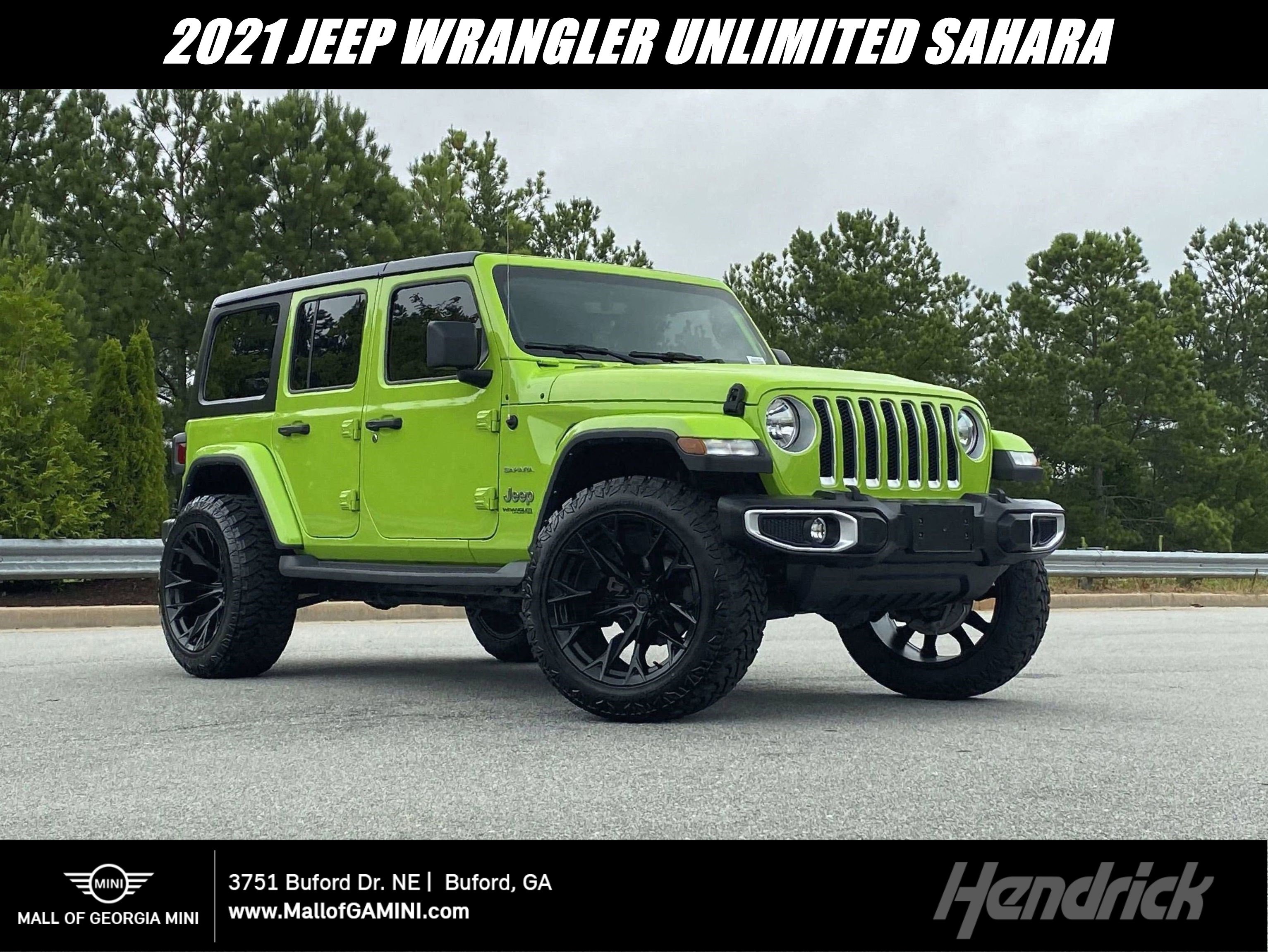 Used 2021 Jeep Wrangler Unlimited Sahara w/ Uconnect 4C Nav & Sound Group