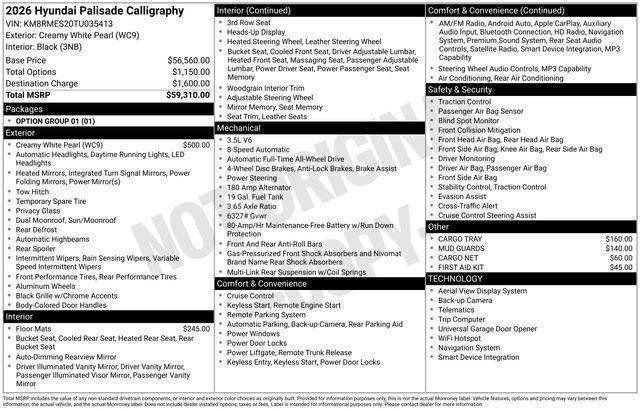 New 2026 Hyundai Palisade Calligraphy image 31