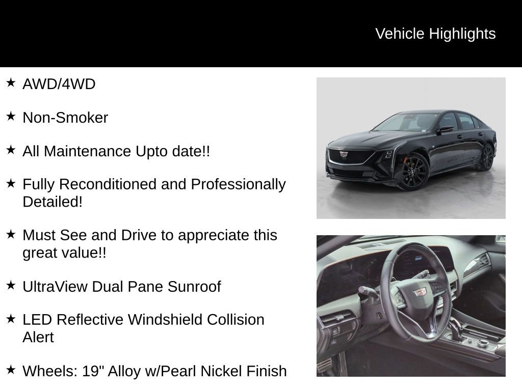 Used 2025 Cadillac CT5 Sport w/ Sun And Sound Package image 16