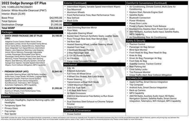 Used 2022 Dodge Durango GT image 29