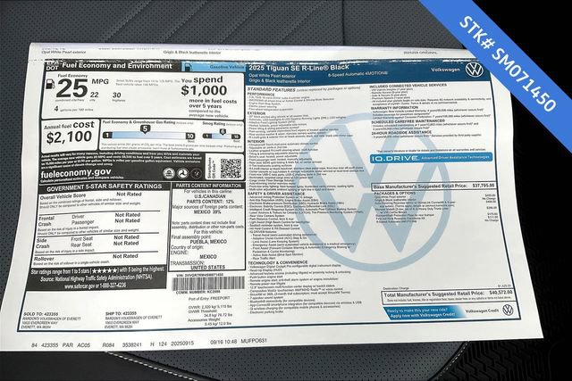 New 2025 Volkswagen Tiguan SE R-Line image 6