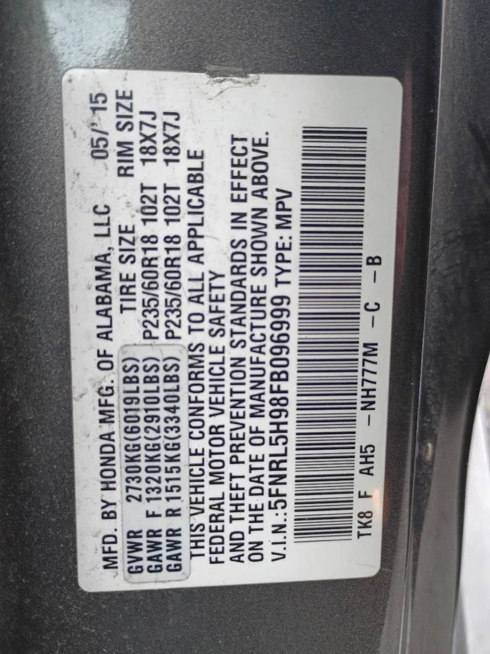 Used 2015 Honda Odyssey Touring Elite image 28