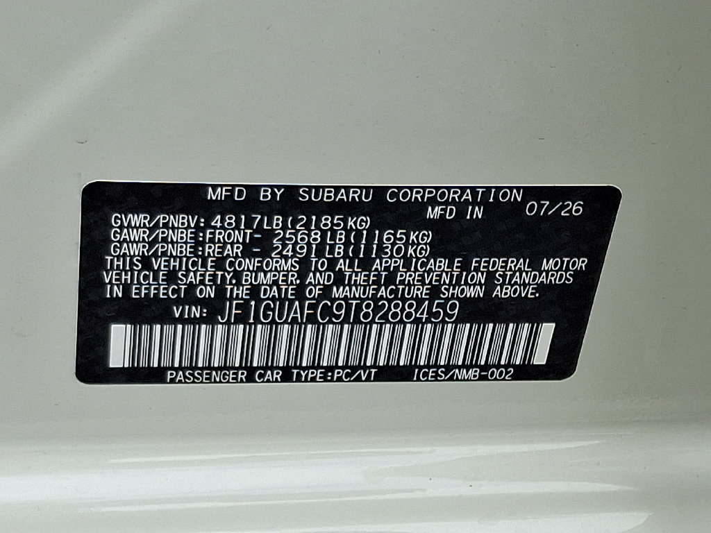 New 2026 Subaru Impreza 2.0i Sport AWD/4WD image 10