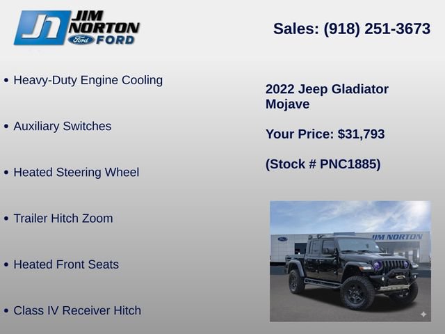 Used 2022 Jeep Gladiator Mojave w/ Cold Weather Group AWD/4WD image 21