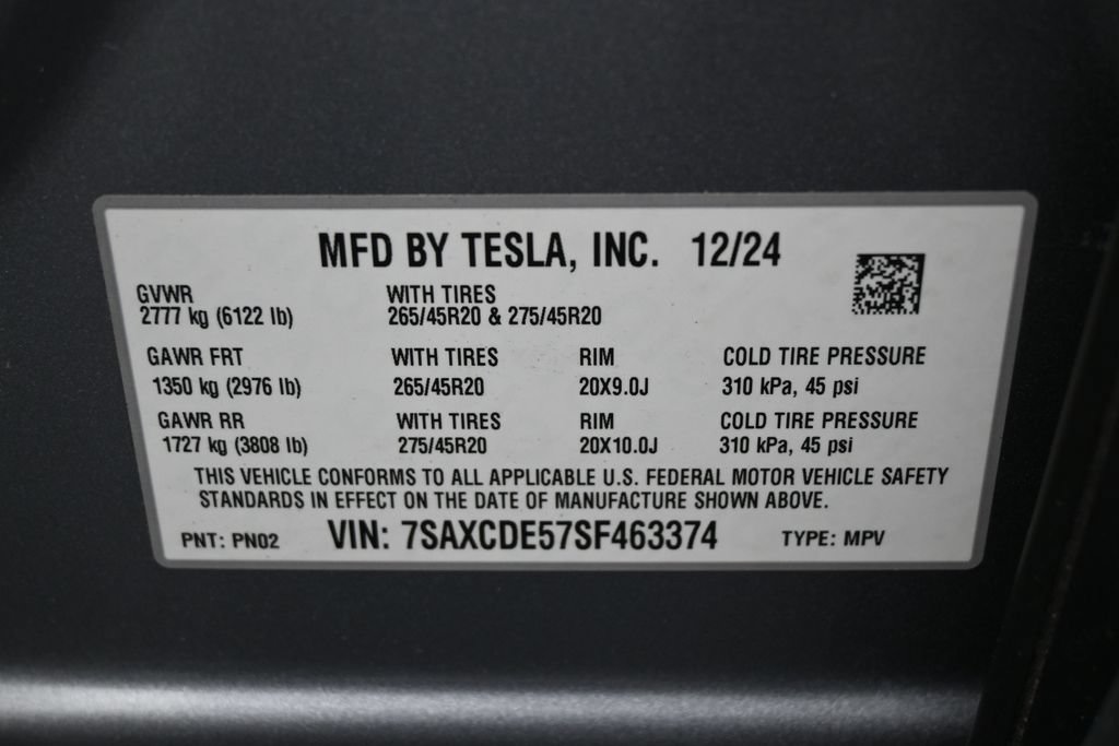 Used 2025 Tesla Model X AWD/4WD image 8