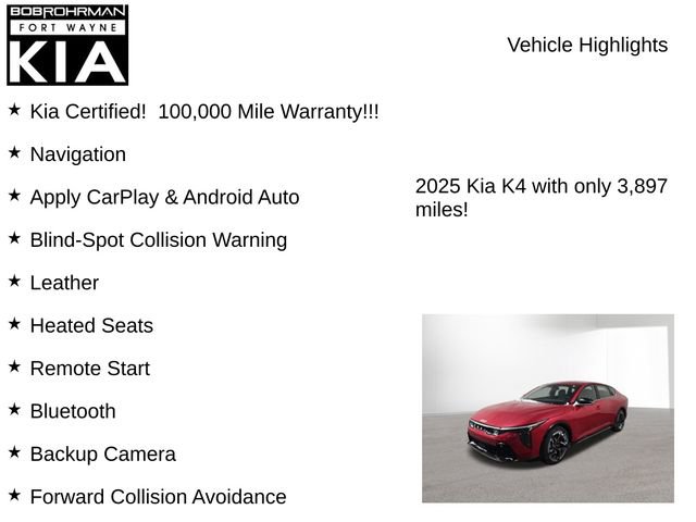 Certified 2025 Kia K4 GT-Line image 7