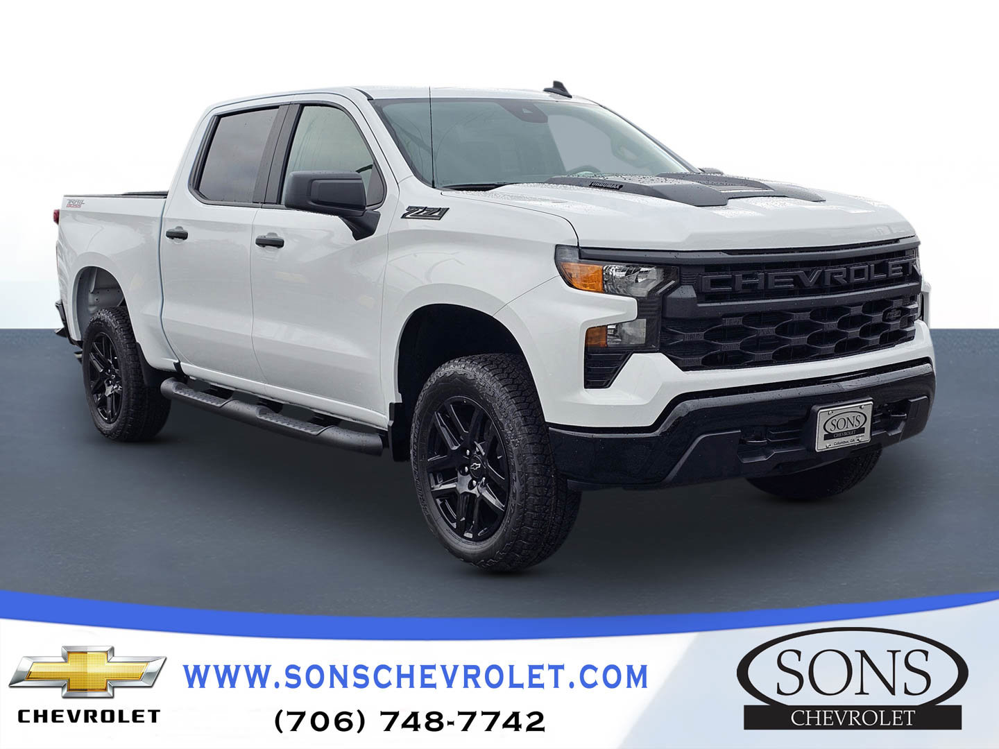 New 2026 Chevrolet Silverado 1500 Custom Trail Boss w/ Turbomax Blackout Package image 3