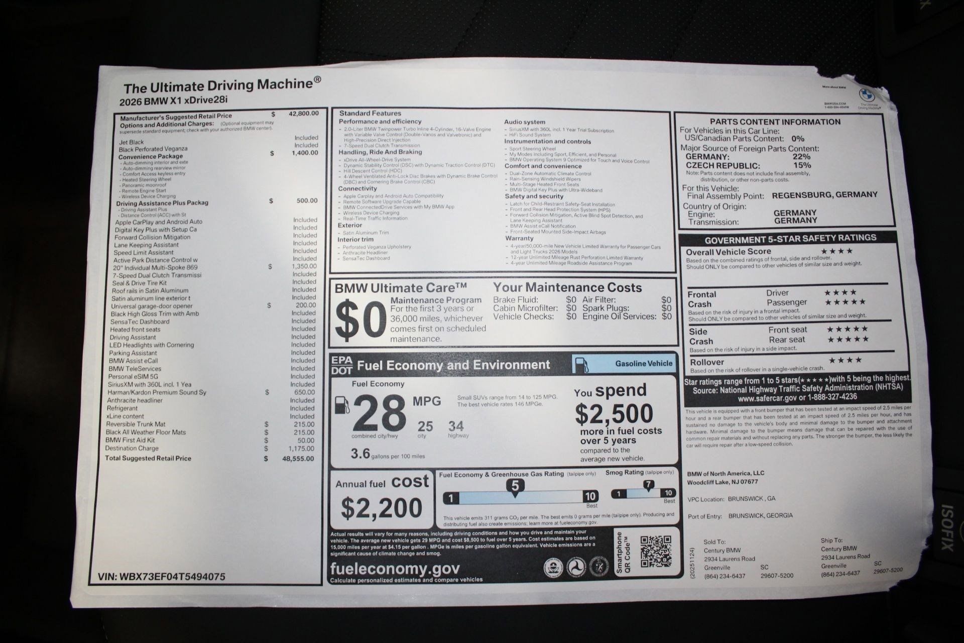 New 2026 BMW X1 xDrive28i w/ Convenience Package image 20