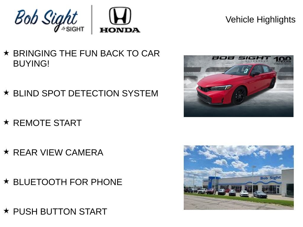 New 2026 Honda Civic Sport image 2