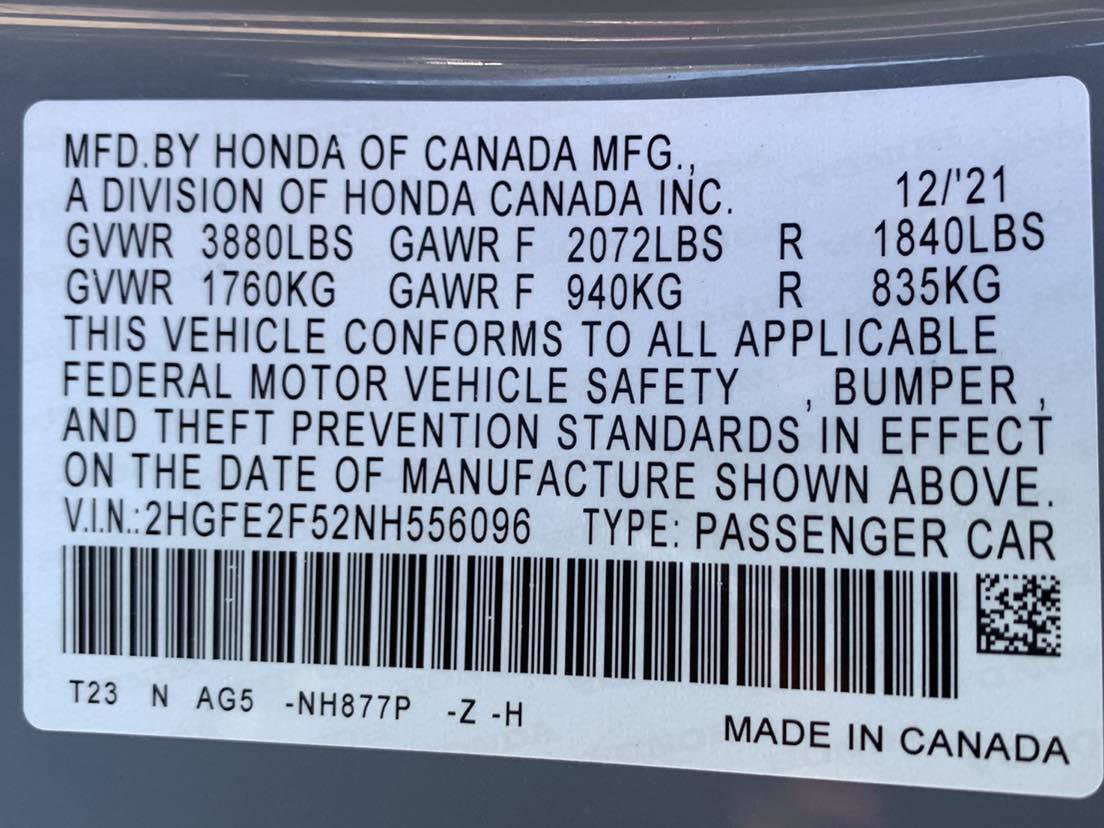 Used 2022 Honda Civic Sport image 43