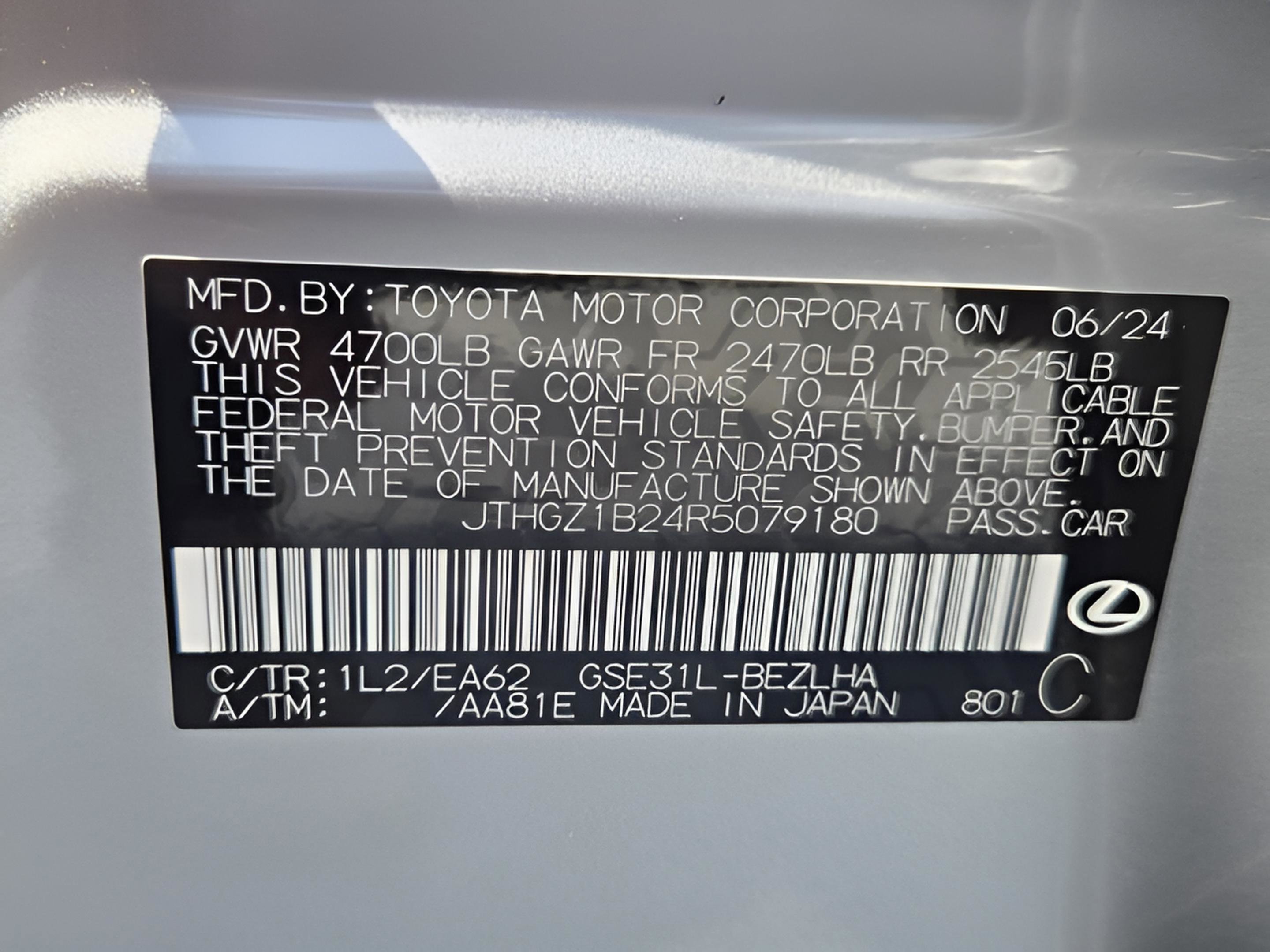 Certified 2024 Lexus IS 350 F Sport w/ Memory Package RWD image 30