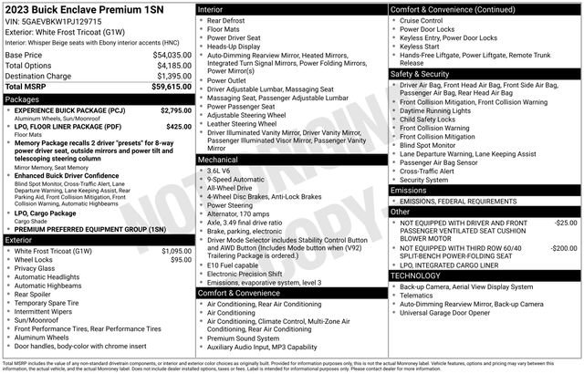 Certified 2023 Buick Enclave Premium w/ Experience Buick Package image 7