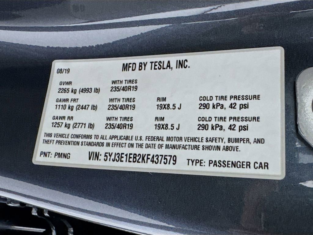 Used 2019 Tesla Model 3 Long Range AWD/4WD image 57