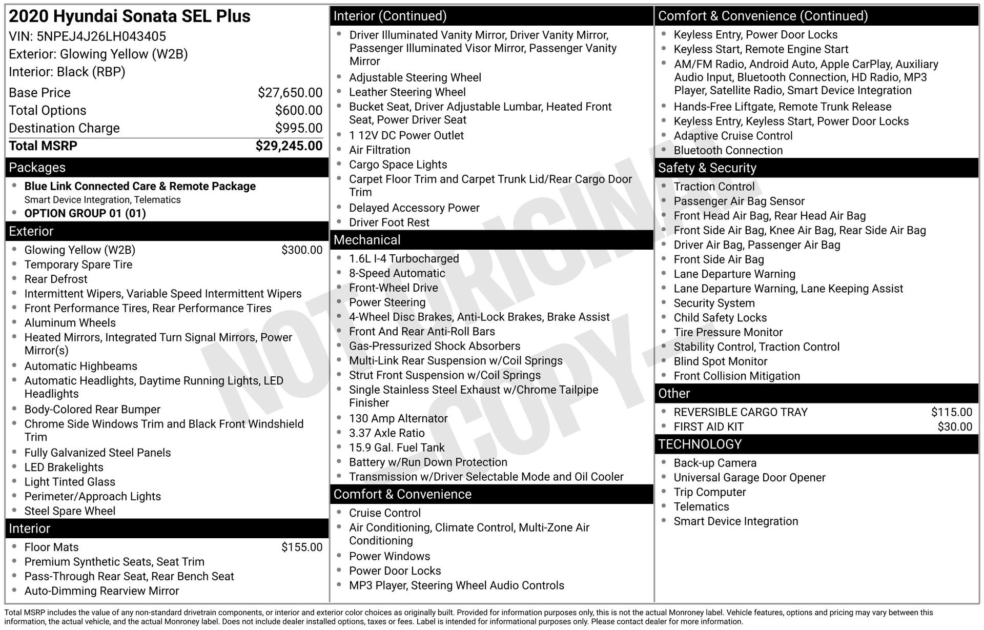 Used 2020 Hyundai Sonata SEL Plus image 3