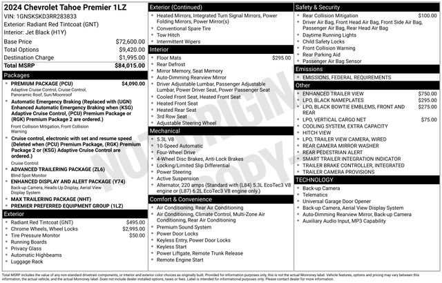 Certified 2024 Chevrolet Tahoe Premier w/ Premium Package image 27