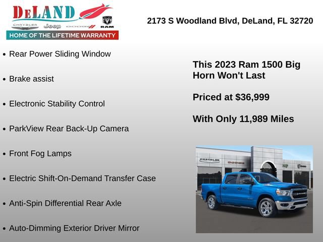 Used 2023 RAM 1500 Big Horn AWD/4WD image 34