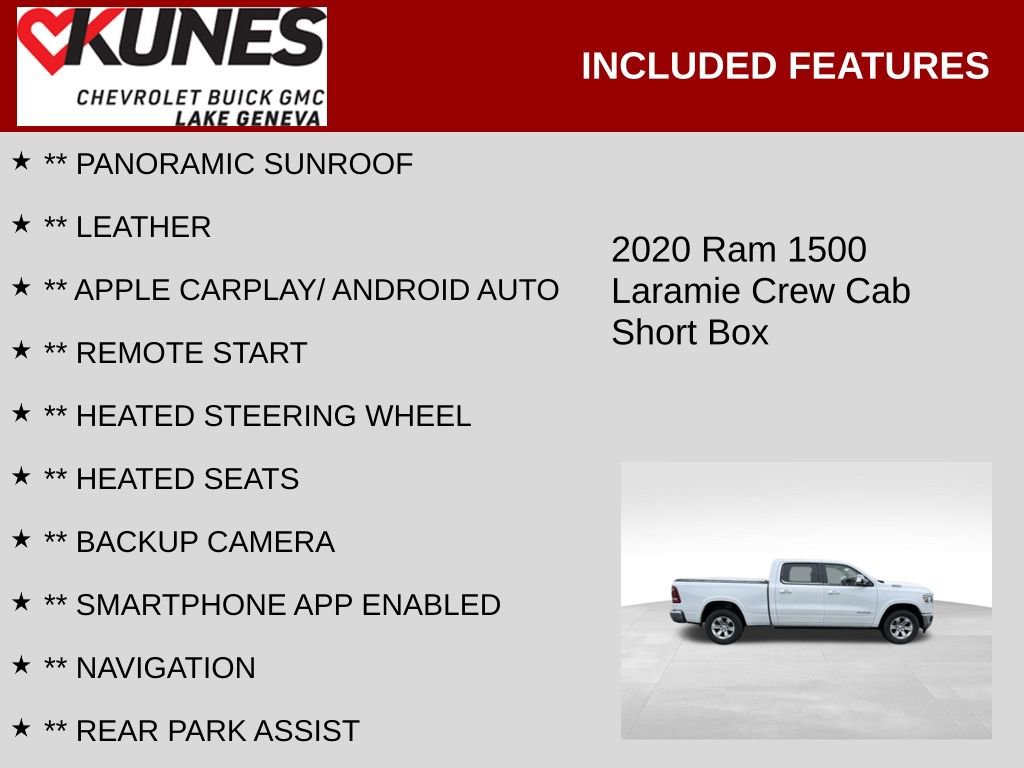 Used 2020 RAM 1500 Laramie image 2