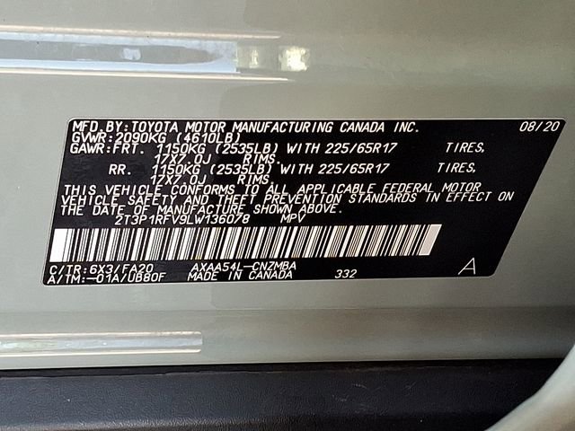 Certified 2020 Toyota RAV4 XLE w/ Convenience Package AWD/4WD image 27