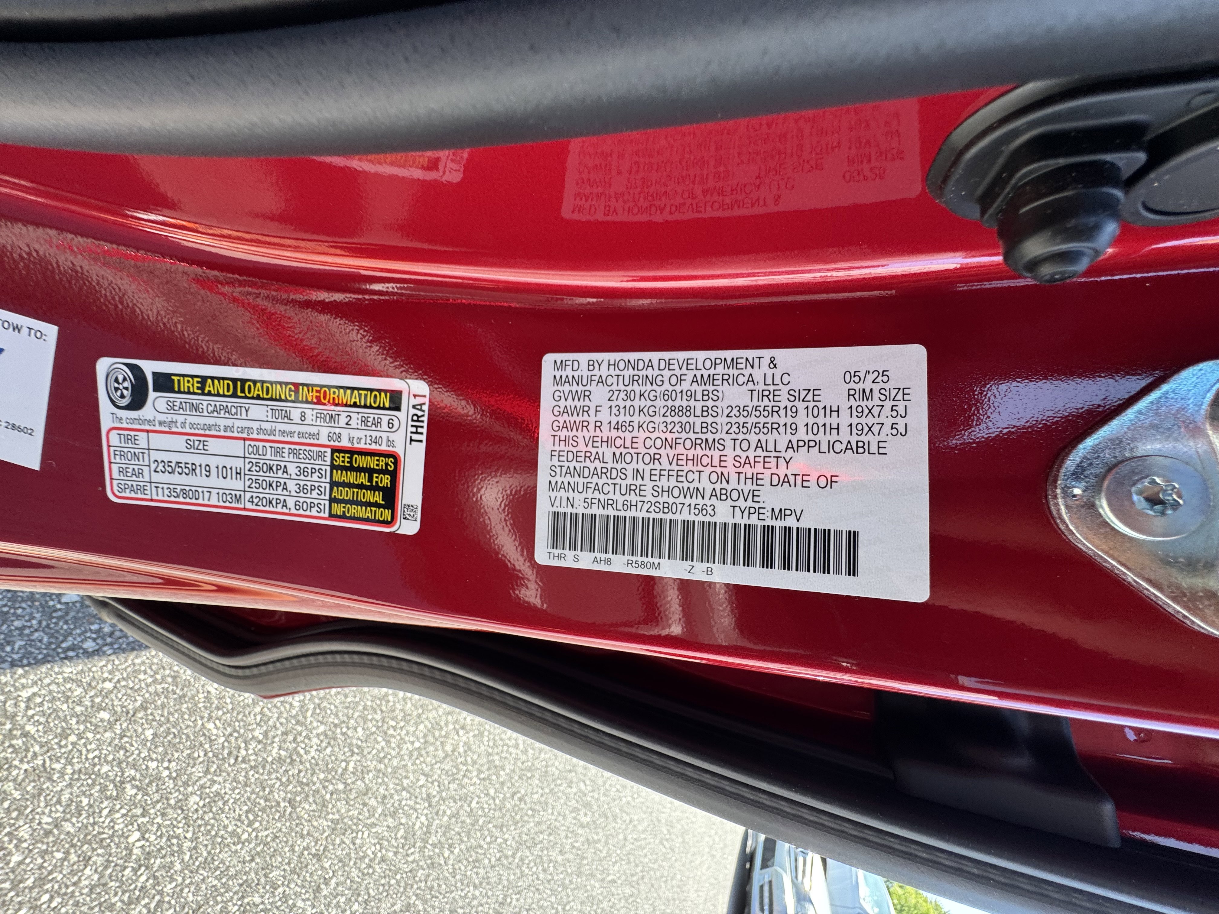 New 2026 Honda Odyssey Sport-L image 15