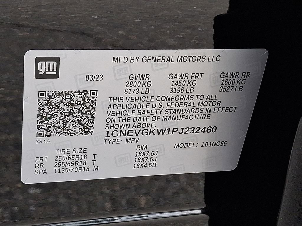 Certified 2023 Chevrolet Traverse LT w/ LPO, Floor Liner Package image 28