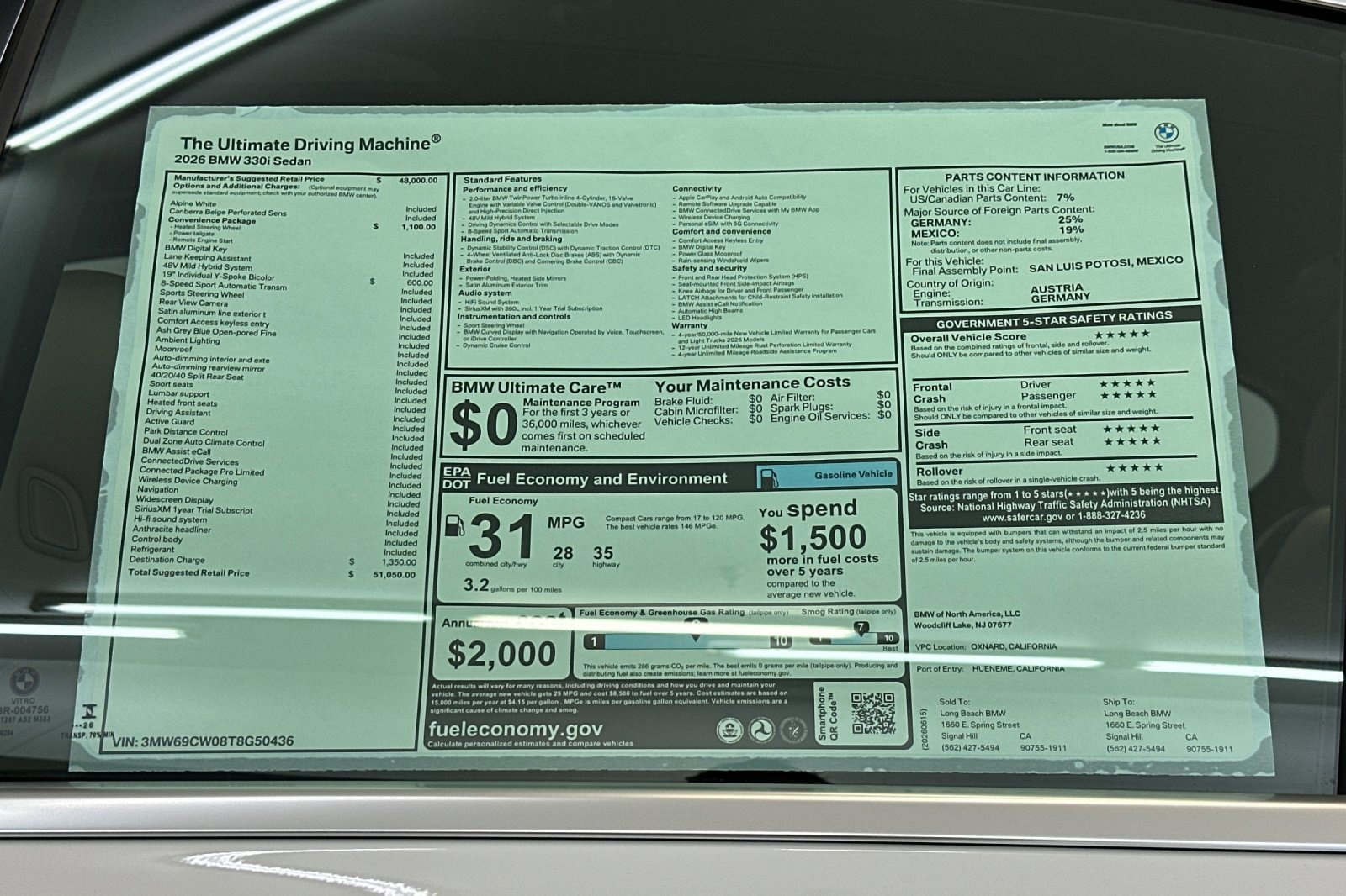 New 2026 BMW 330i Sedan w/ Convenience Package RWD image 29