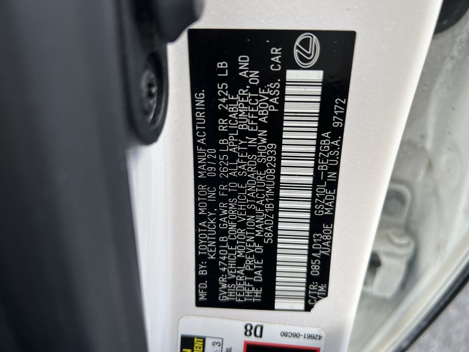 Used 2021 Lexus ES 350 w/ Premium Package FWD image 29