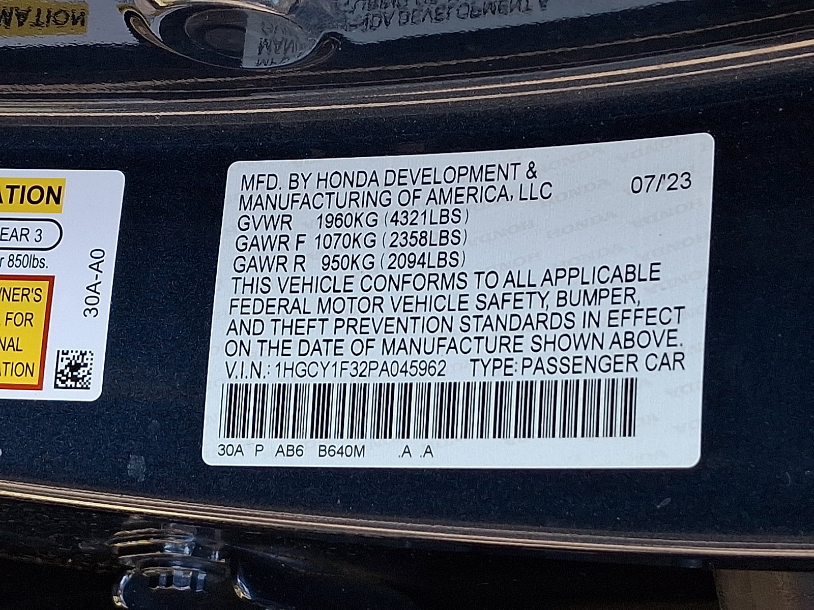 Used 2023 Honda Accord EX image 27