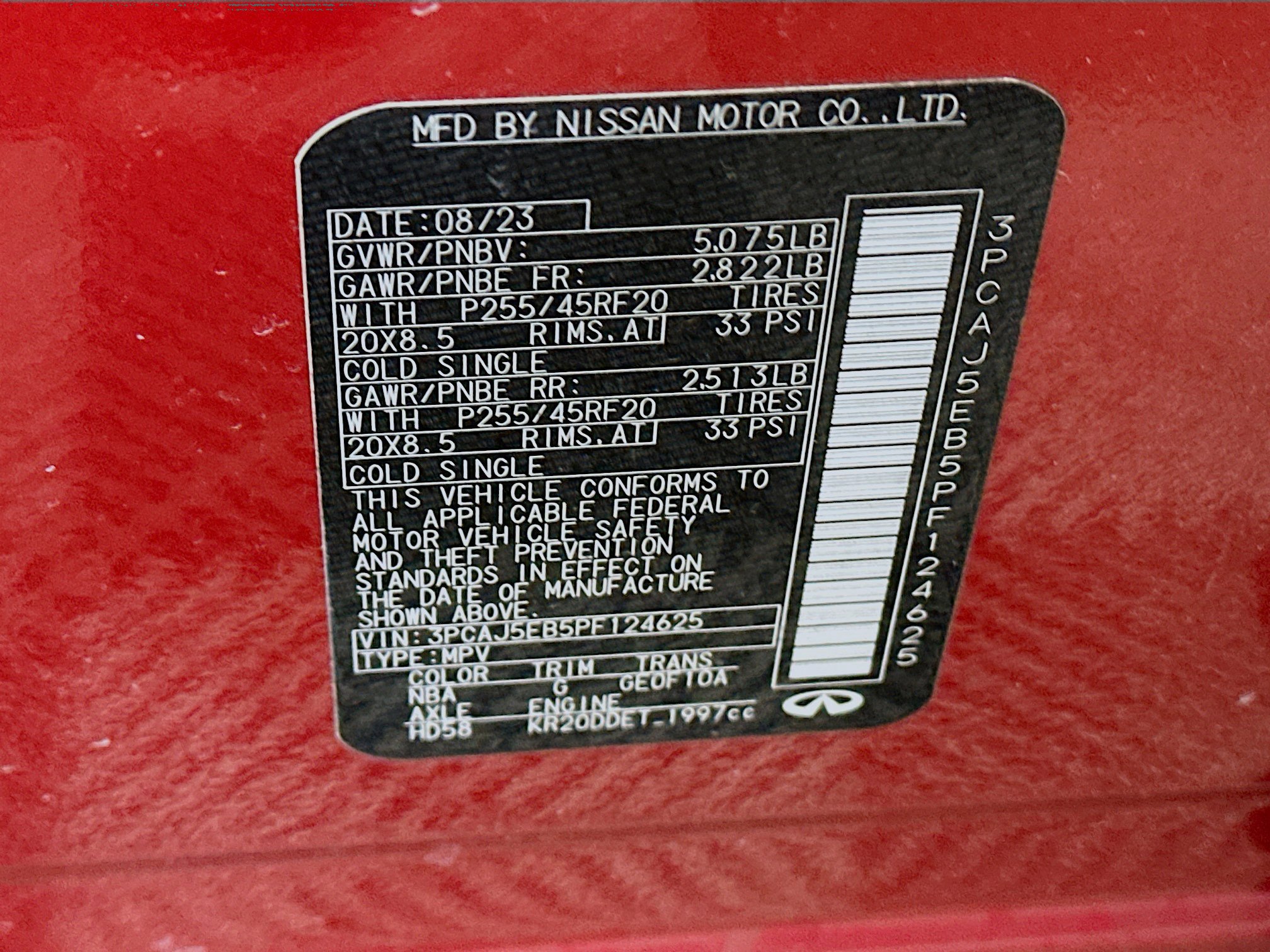 Used 2023 INFINITI QX50 Sensory w/ Cargo Package image 12