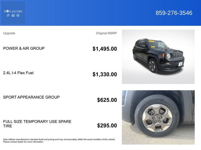 Used 2017 Jeep Renegade Sport w/ Power & Air Group image 5