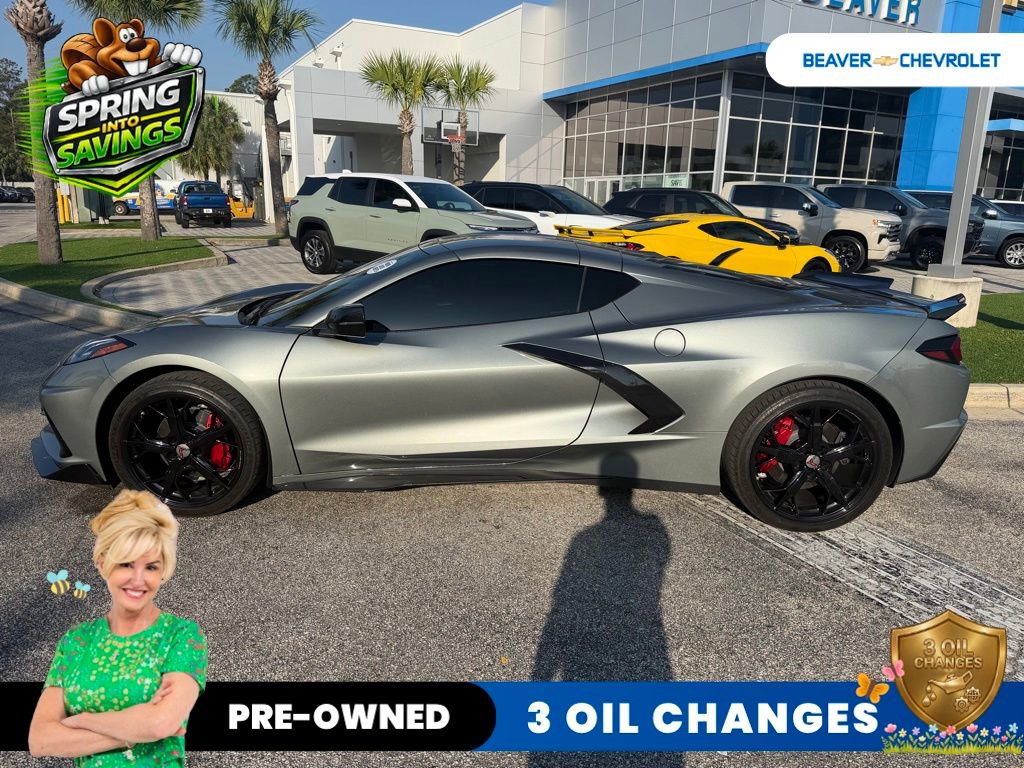 Used 2023 Chevrolet Corvette Stingray Premium Cpe w/ Engine Appearance Package RWD image 8