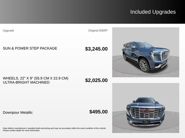 Used 2025 GMC Yukon Denali w/ Sun & Power Step Package AWD/4WD image 4