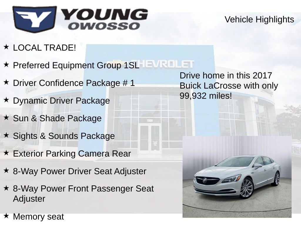 Used 2017 Buick LaCrosse Essence w/ Dynamic Driver Package FWD image 8