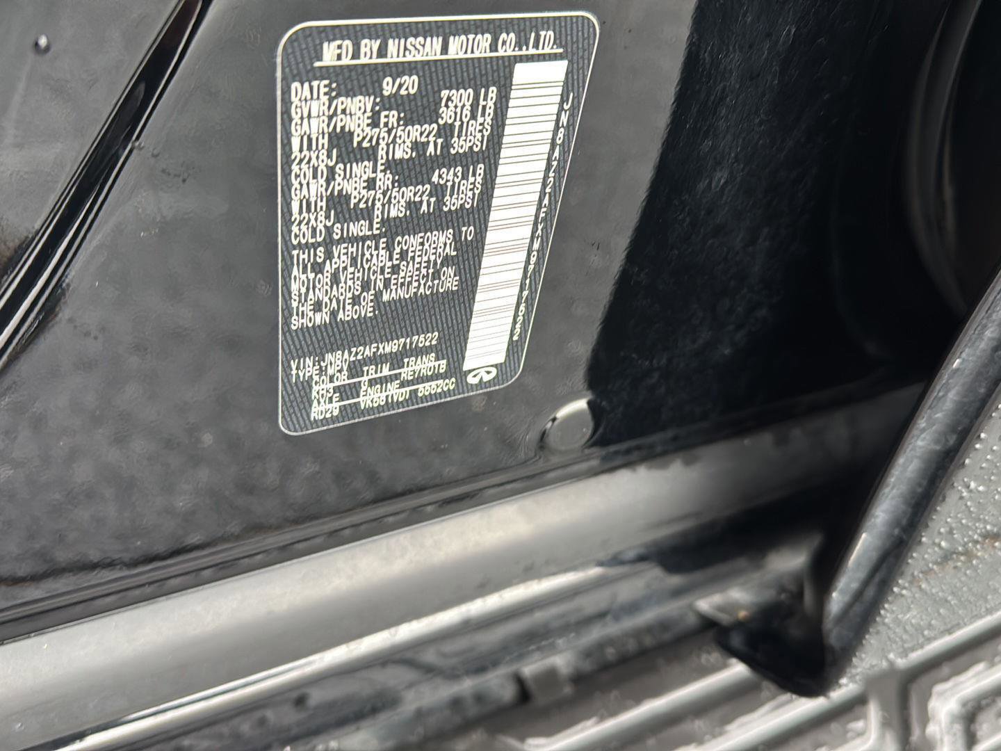 Used 2021 INFINITI QX80 Premium Select w/ Cargo Package image 41