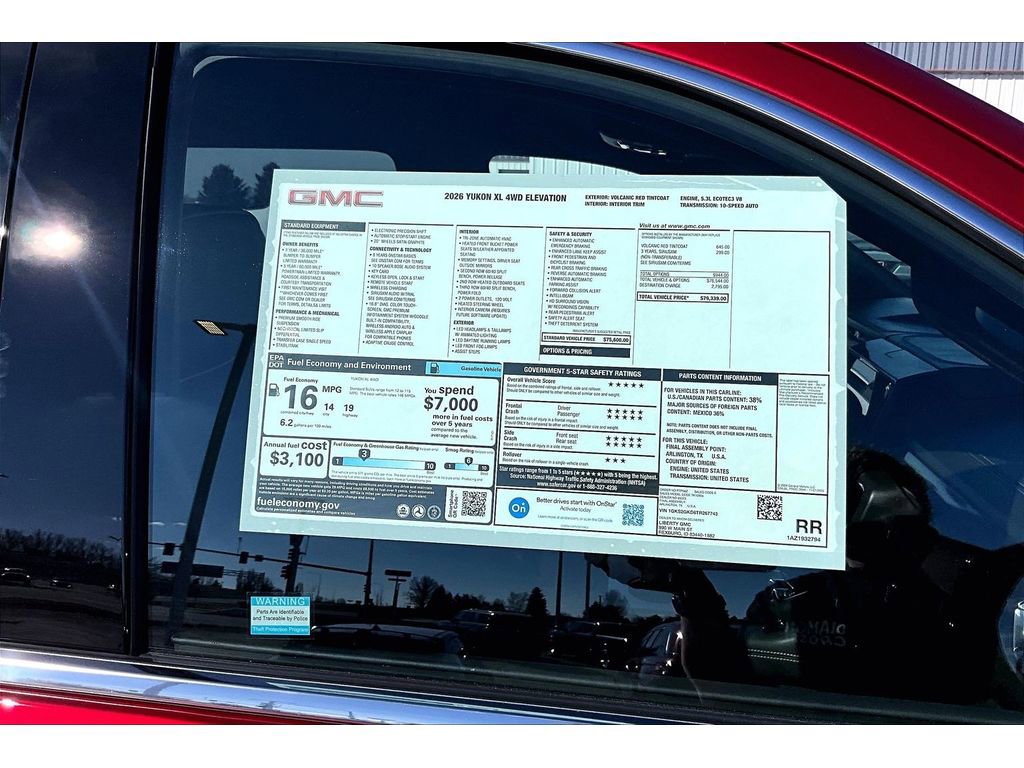 New 2026 GMC Yukon XL Elevation image 14