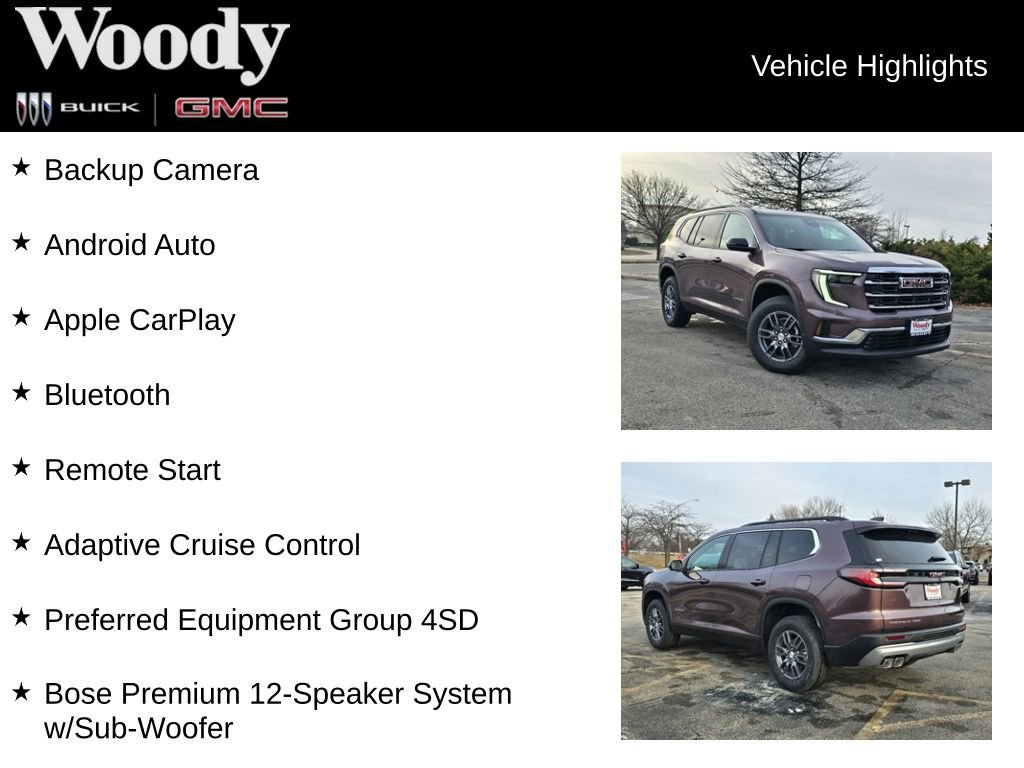 New 2026 GMC Acadia Elevation AWD/4WD image 3