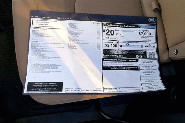 New 2026 Land Rover Defender 110 X-Dynamic SE image 16