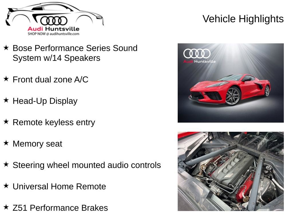 Used 2025 Chevrolet Corvette Stingray Premium Cpe w/ Z51 Performance Package image 12