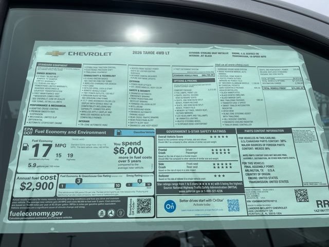 New 2026 Chevrolet Tahoe LT AWD/4WD image 36