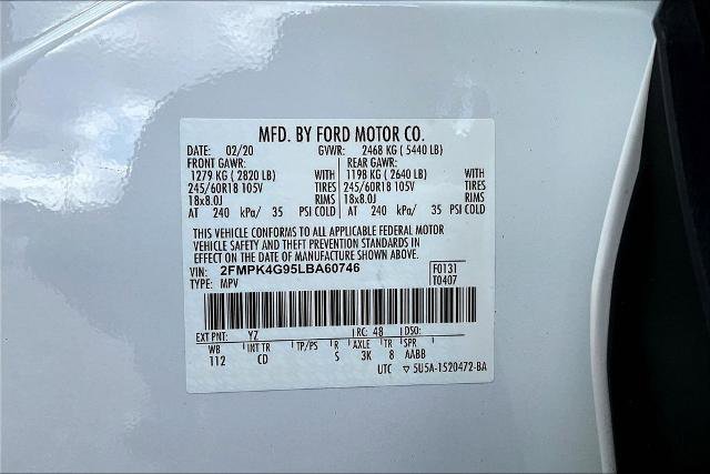 Certified 2020 Ford Edge SE image 32